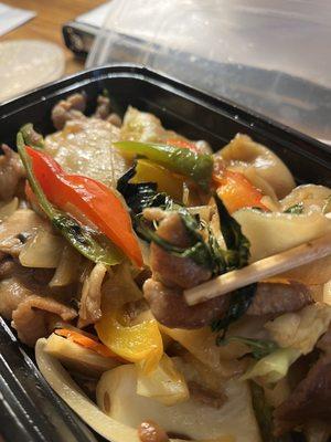 Drunken noodles thai spicy -excellent