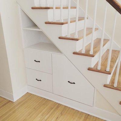 Under staircase storage