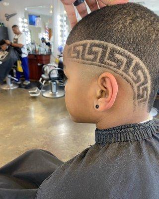 A haircut and design