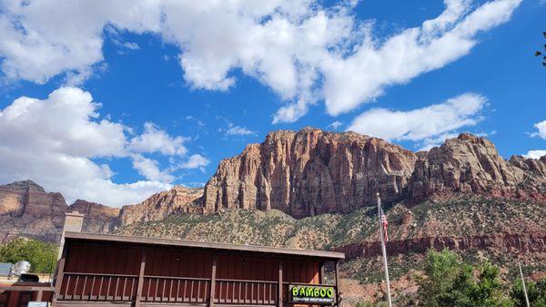 View from outside the lobby