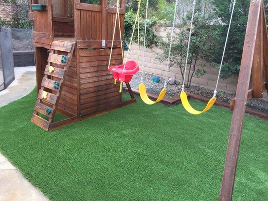 Kentucky Blue 75 backyard play area