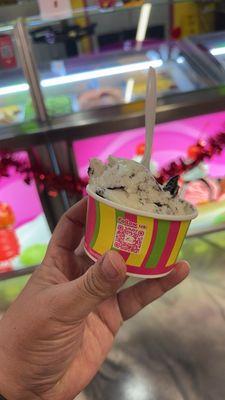 Cookies and cream ice cream