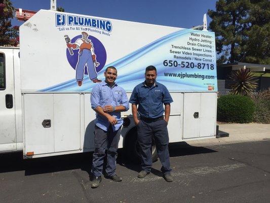 Thanks E J Plumbing crew for your wonderful service. You are so skillful and diligent! Chin