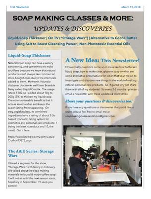 Soap Making Classes & More