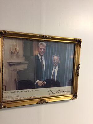 He met Pres Bill Clinton