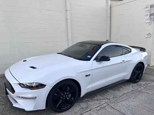 Did excellent work repairing hail damage on my Mustang.