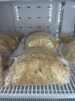 Homemade pasties to-go