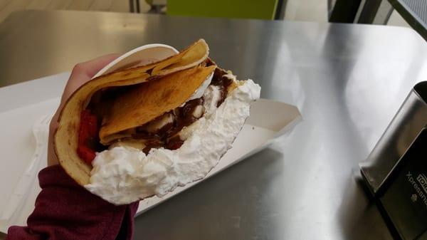 Half order of Nutella crepe