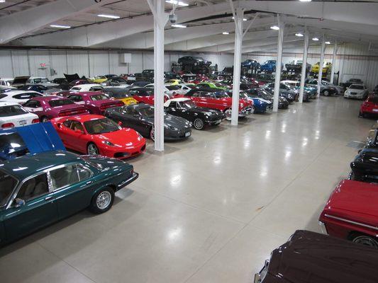 This is what secure professional climate-controlled car storage looks like