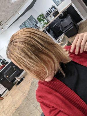 Before, during and after. This summer will be a more dramatic look, this was for winter.