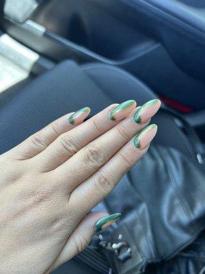 Day of, immediately after I got them done