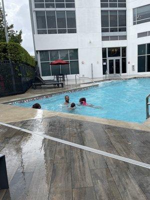 Fun time at the pool