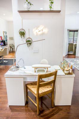 A look into our nail tech's station