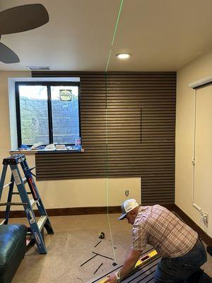 Wood panels for movies and sound