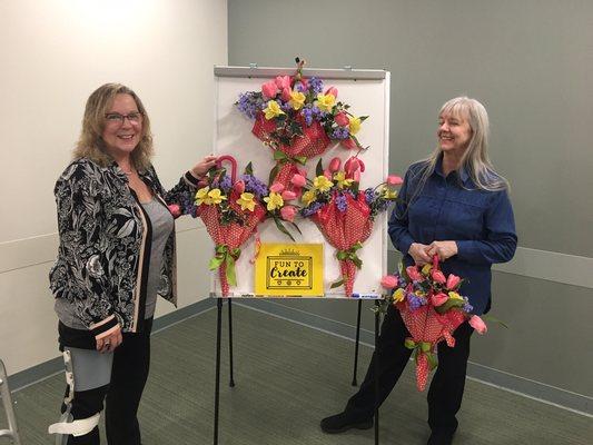 Umbrella Wreaths, April's project of the month!