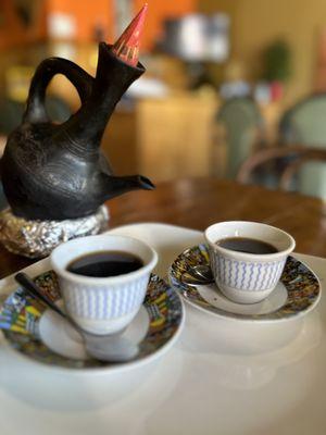 Traditional black coffee