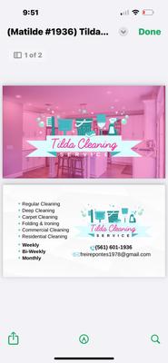 Tilda Cleaning Service