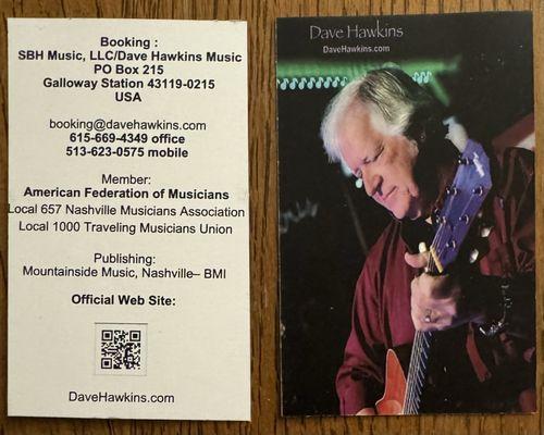 Other guy said this couldn't be done! I've gotten more compliments on this card than any other I've had in my 50 year professional career!