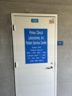 Front door suite #310 June 2025