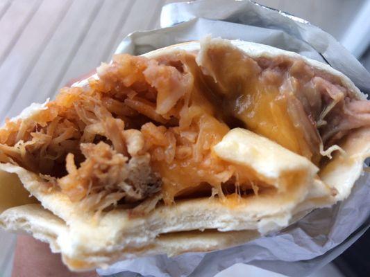 Bean, cheese and rice burrito from Rickers. Who knew?