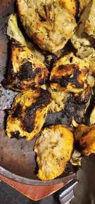 Burnt chicken tikka mixed w kebab