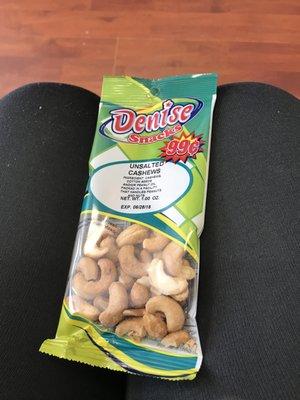 Saltless cashews