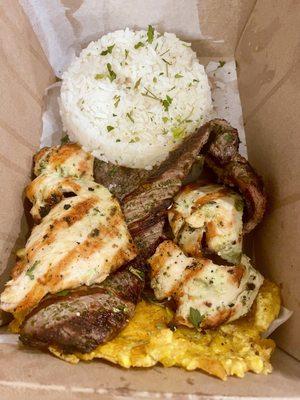 Grilled Steak and Chicken