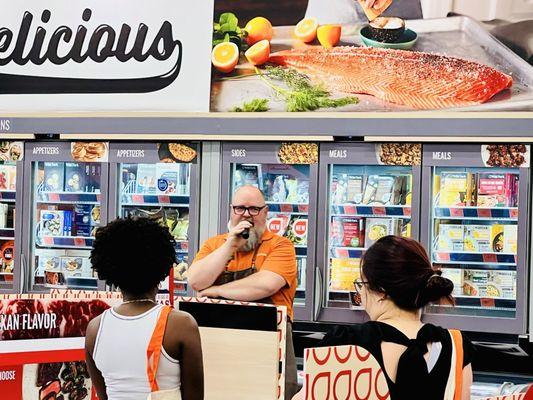 John giving a speech