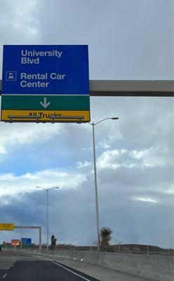 Going to Budget to return car