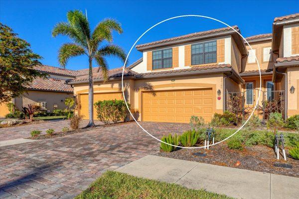 2200 sqft Condo 3BD 2 BA 3 car Garage Inside Gran Paradiso a 5 Star Rich Amenity Community in Venice Florida.  For Sale $170./sqft $372,000