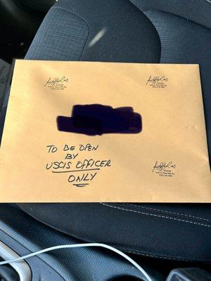 My record is sealed properly with Dr's stamps. Sorry I have to hide my cross out my name.