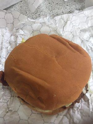 Bacon cheeseburger all the way