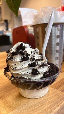 12/3/22: sweet cream with Oreo dusting