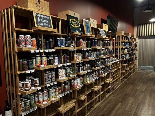 Craft beer selection