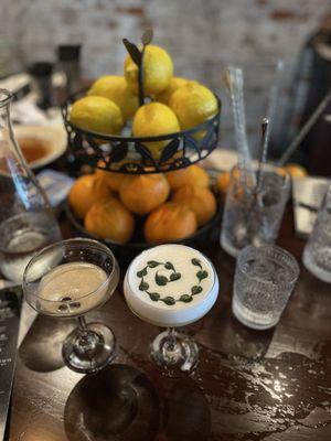 Espresso martini and Gold Finch