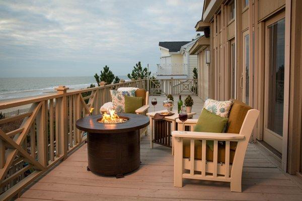 Mission Deep Seating End Table and Sofa by Finch - top quality deck and porch poly wood furniture that's built to last.