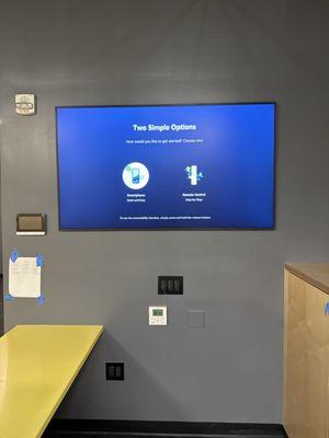 Samsung frame TV, business alarm system, commercial installation