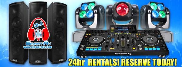 24HR Dj Equipment Rentals! Reserve today!