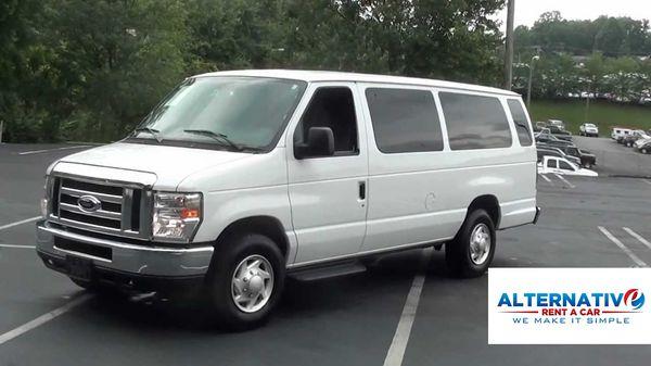 15 passenger vans starting at $99 per day includes 100 free miles. Call for unlimited mileage packages