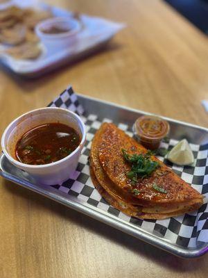 Authentic ! Very delicious. By far one of the best Quesabirria I've had !!!