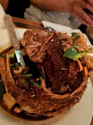 Red snapper with tamarind sauce