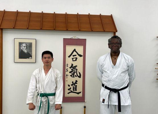 Me with a former member who was also victimized and disassociated with Shihan Shockness, the owner of the business.