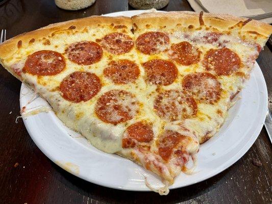 Pepperoni with extra cheese.