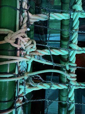 Frayed ropes already.