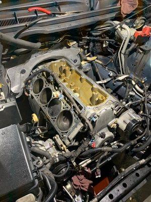 Short block l76 torn down.