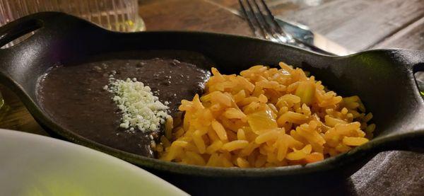 Beans and rice side dish.