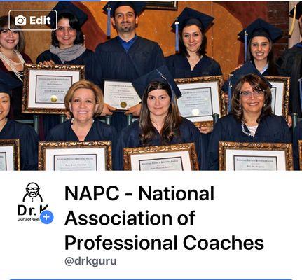 Napc Professional Coaches Graduation, with Dr. K.