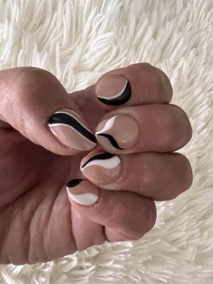 Nail Art Black & White