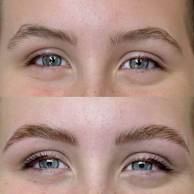 brow lamination & lash lift
