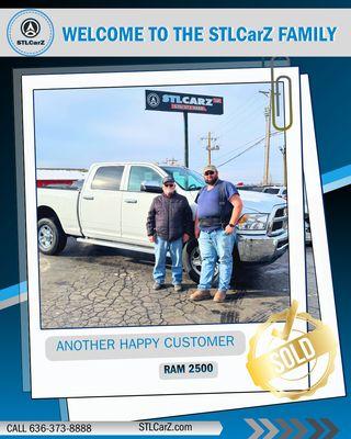 Another happy customer at STLCarZ!
Welcome to the STLCarZ Family!